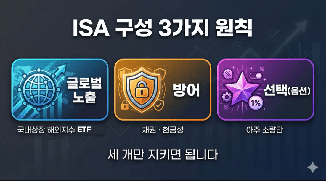 ISA, 바구니 3개로 끝!